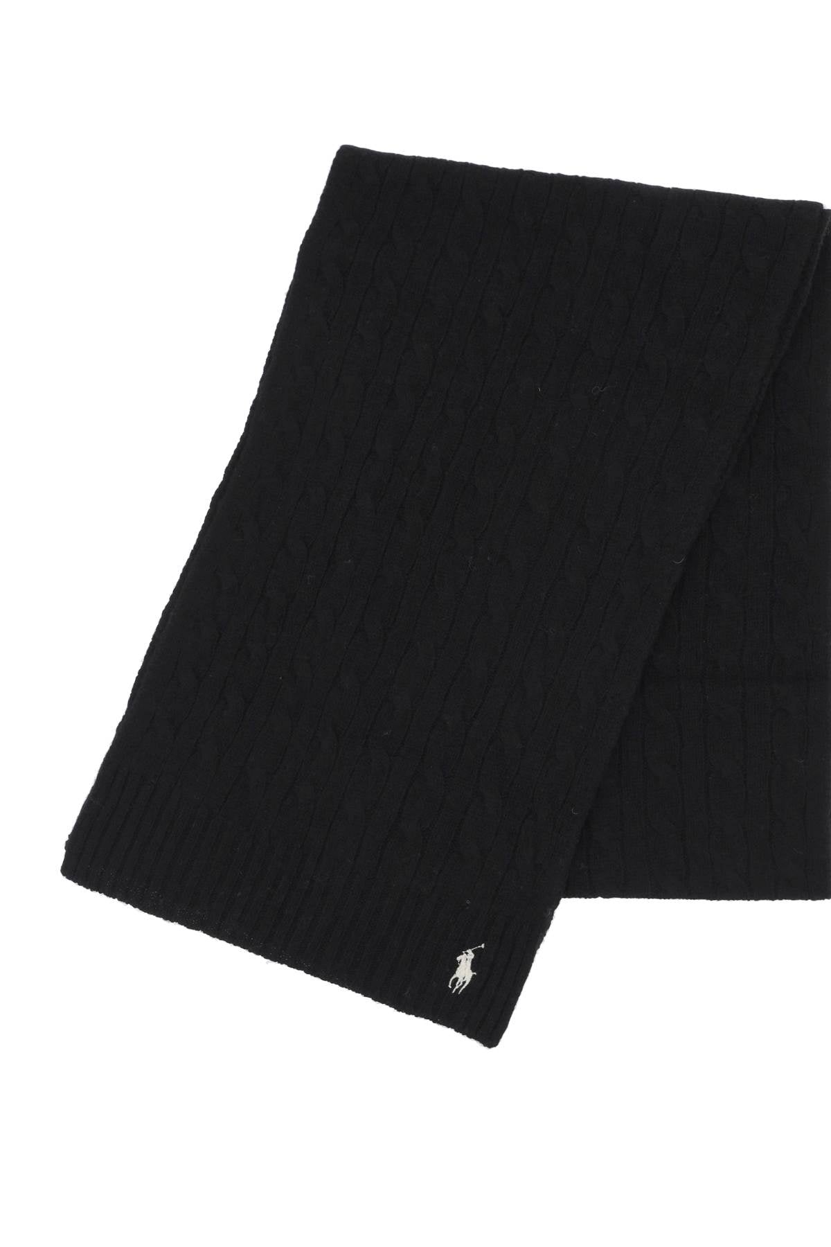 Polo ralph lauren wool and cashmere cable-knit scarf