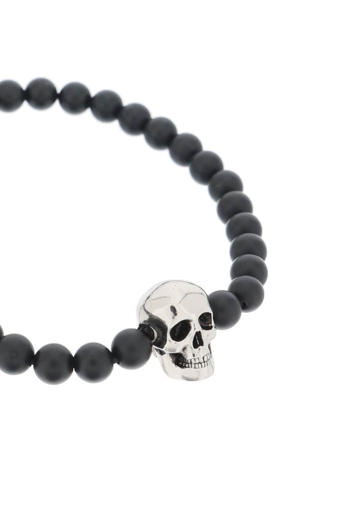 Alexander mcqueen skull bracelet with pearls