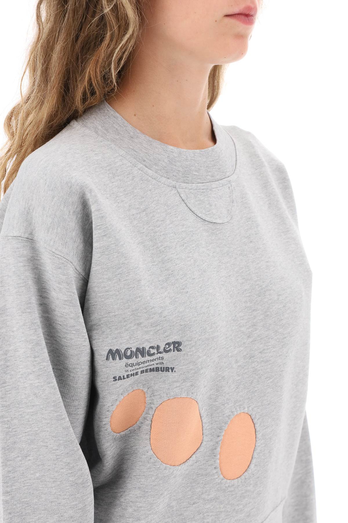 Moncler x salehe bembury sweater with cut-outs