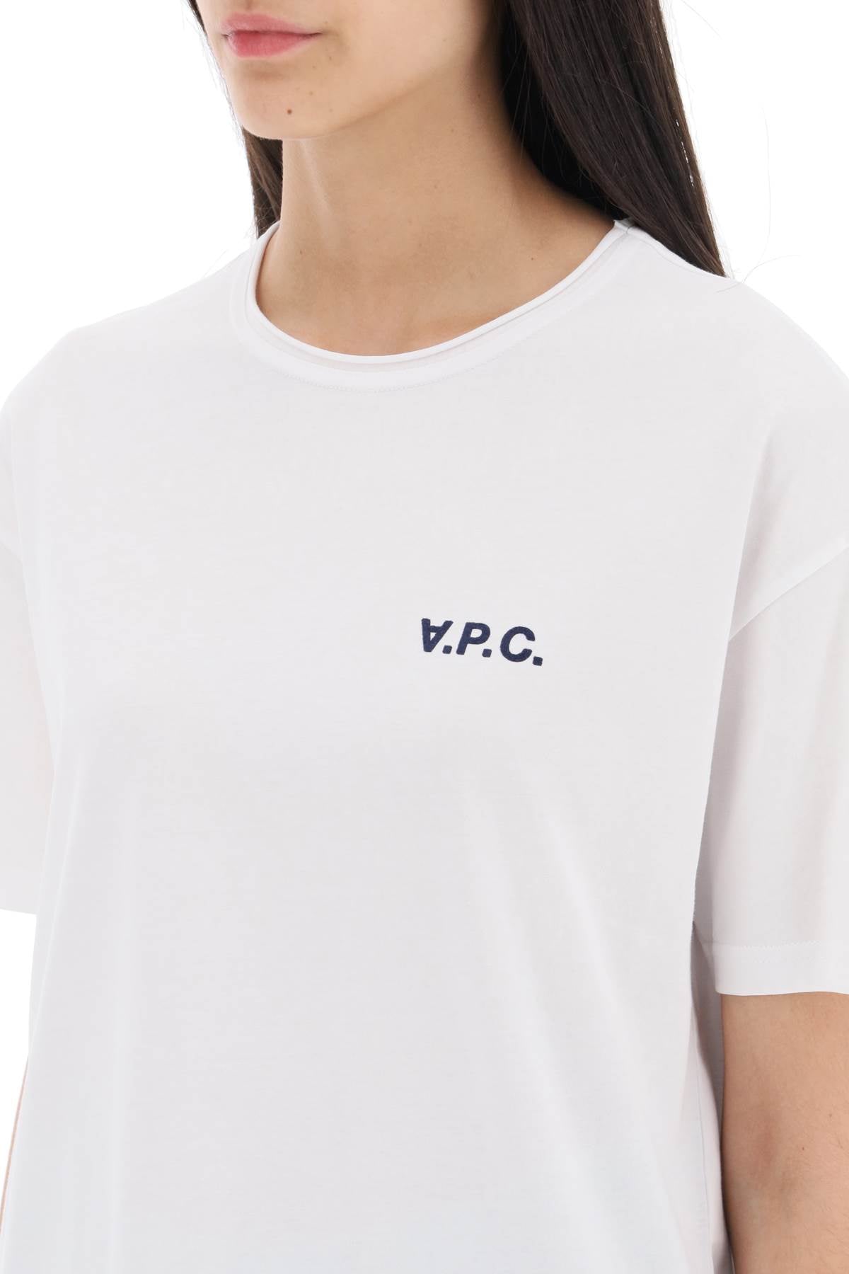A.p.c. 'carol' boxy t-shirt with logo print