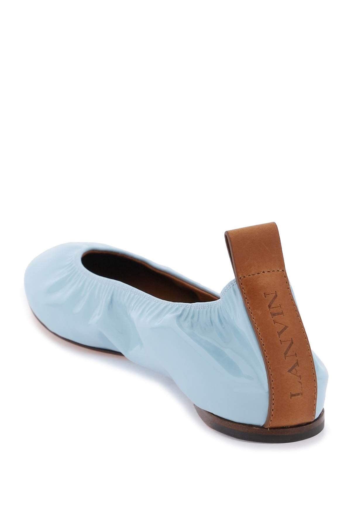 Lanvin the ballerina flat in patent leather