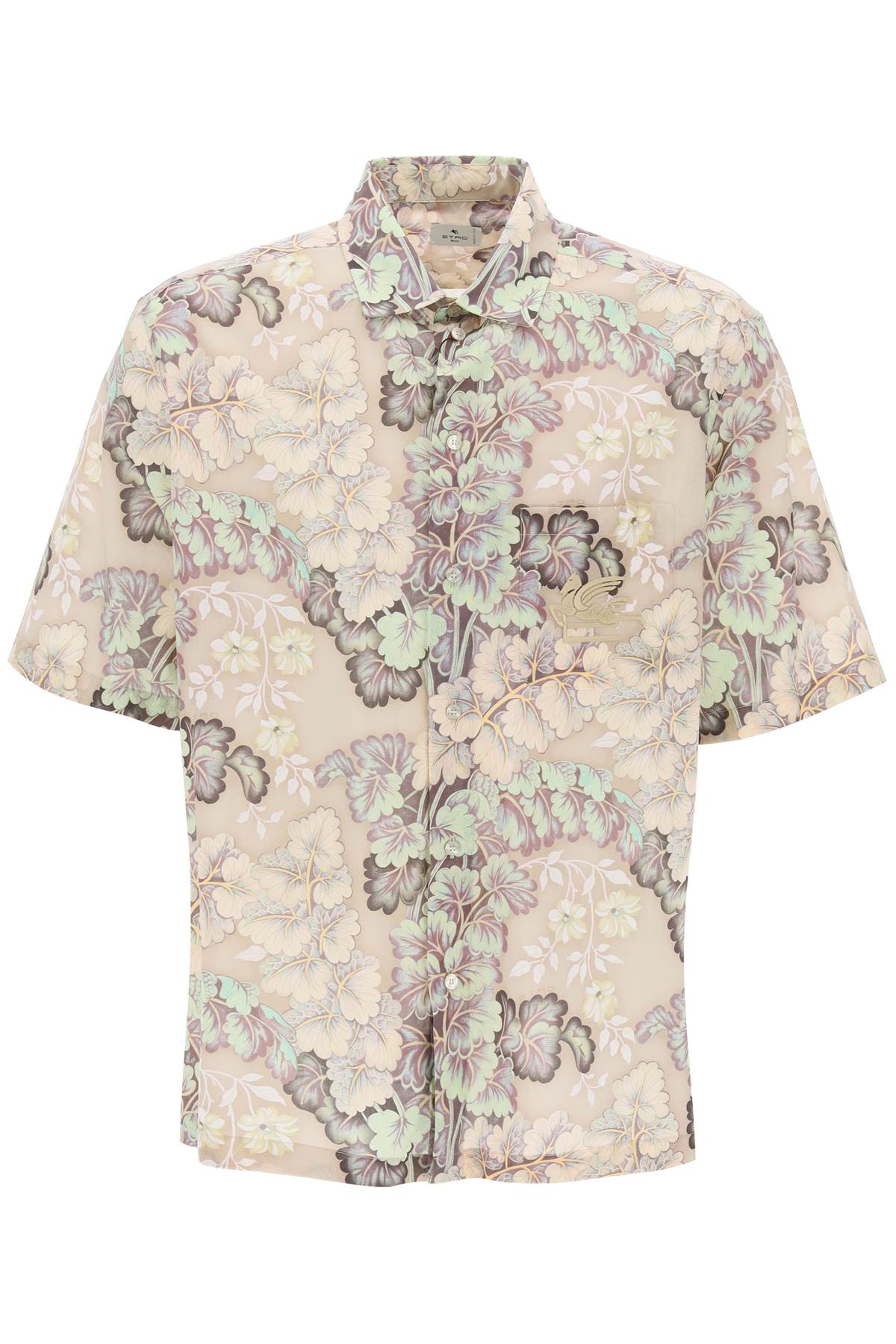 Etro short-sleeved floral shirt