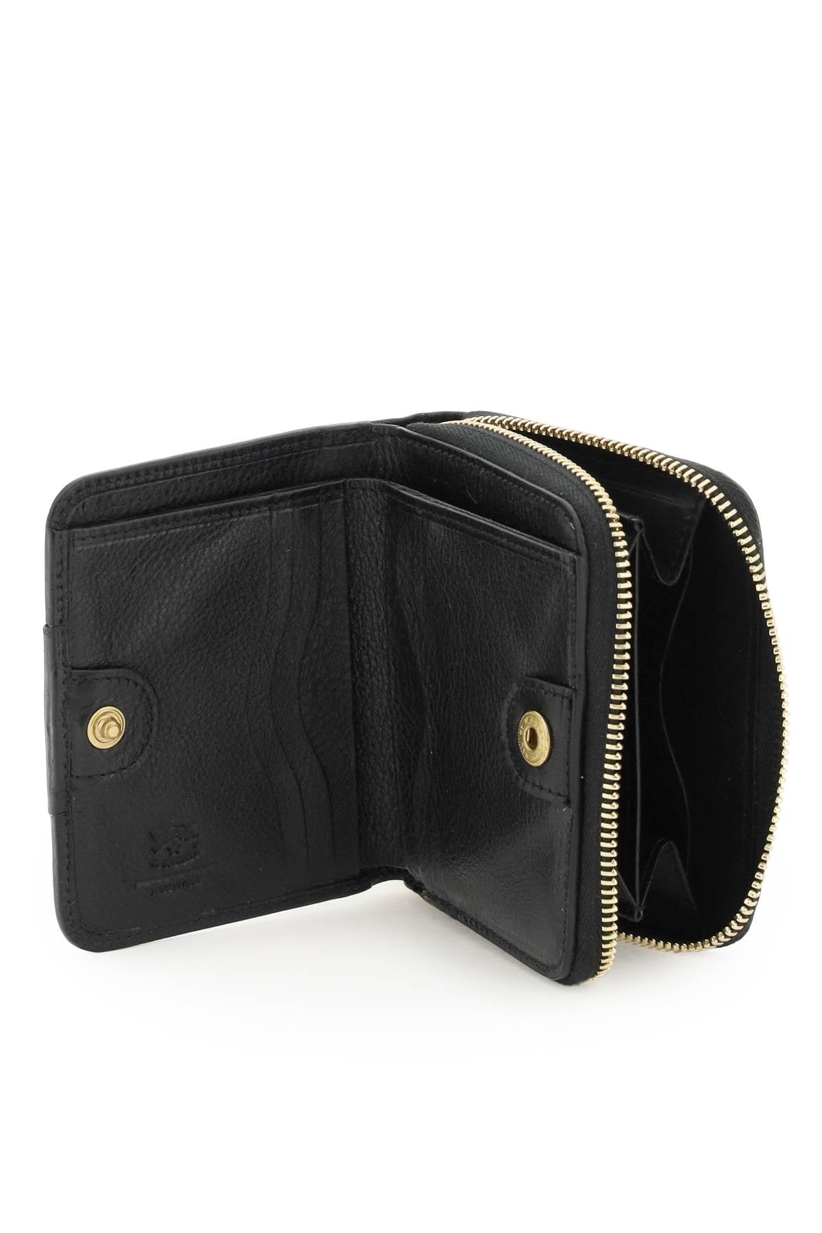 Il bisonte leather wallet with ribbon